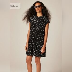J. Crew Pintuck shift dress in midnight floral print #76